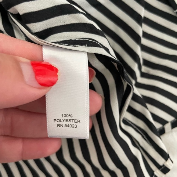 Banana Republic stripe button down blouse - Picture 7 of 8